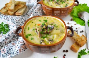 Сырно-грибной суп